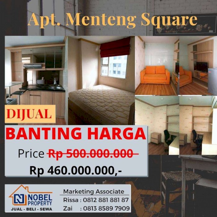 Dijual Apartemen Menteng Square Tower C Furnish