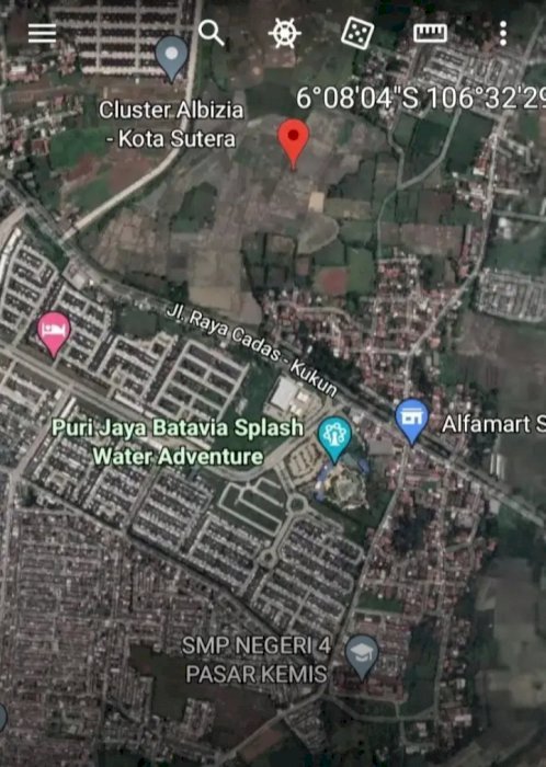 Dijual tanah 95 ha lokasi samping Kota Sutera, Pasar Kemis, Tangerang