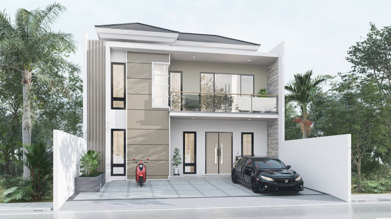 RUMAH 2 LANTAI MEWAH MODERN DI CEMARA KIPAS/CEMARA GADING