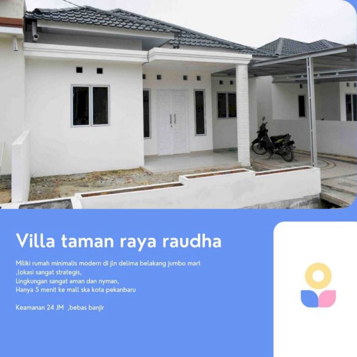 RUMAH CLUSTER TYPE 50 LINGKUNGAN CLUSTER DI JUAL LOKASI DI JL DELIMA PANAM,