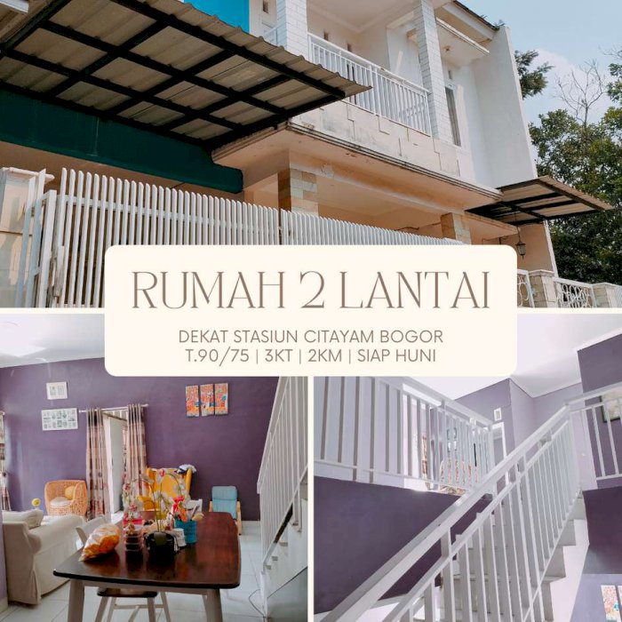 Jual rumah cluster Bimo Residence di Bojonggede Bogor