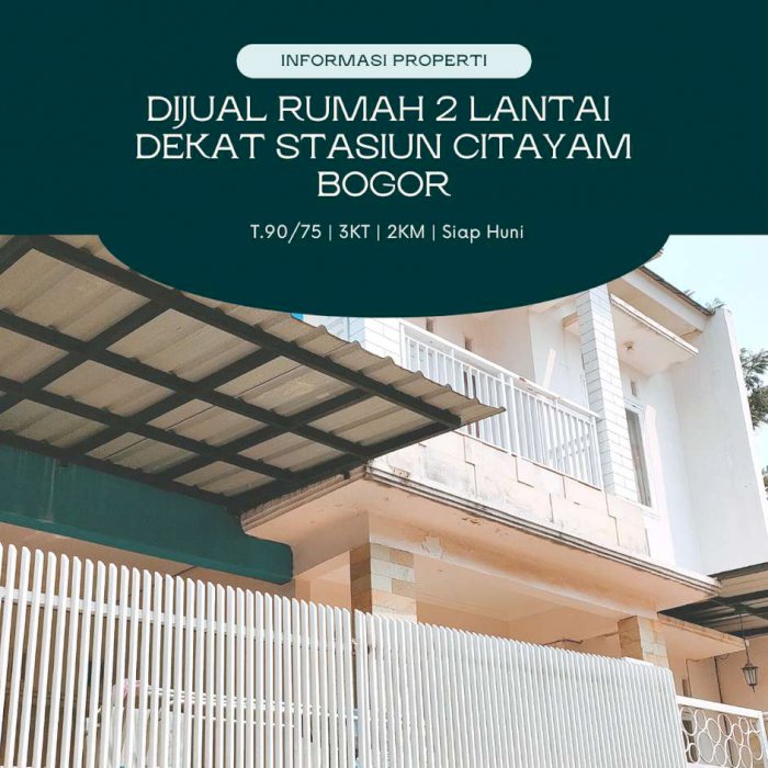 Dijual rumah cluster Bimo Residence di Bojonggede Bogor