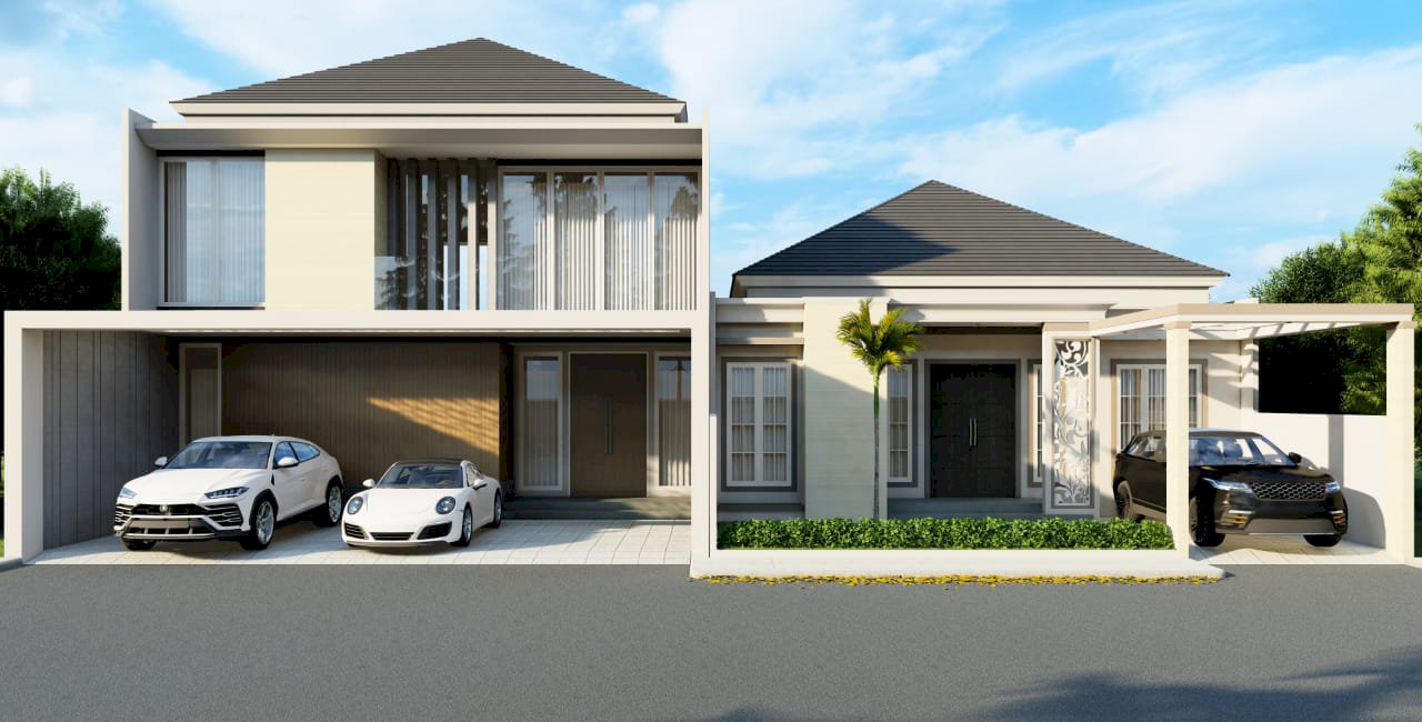 RUMAH MINIMALIS MODERN FREE REQUES KONSEP BANGUNAN TYPE 200