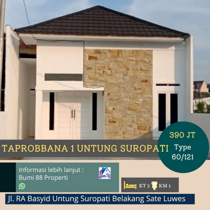 Perumahan komersil Taprobbana 1 Untung Suropati