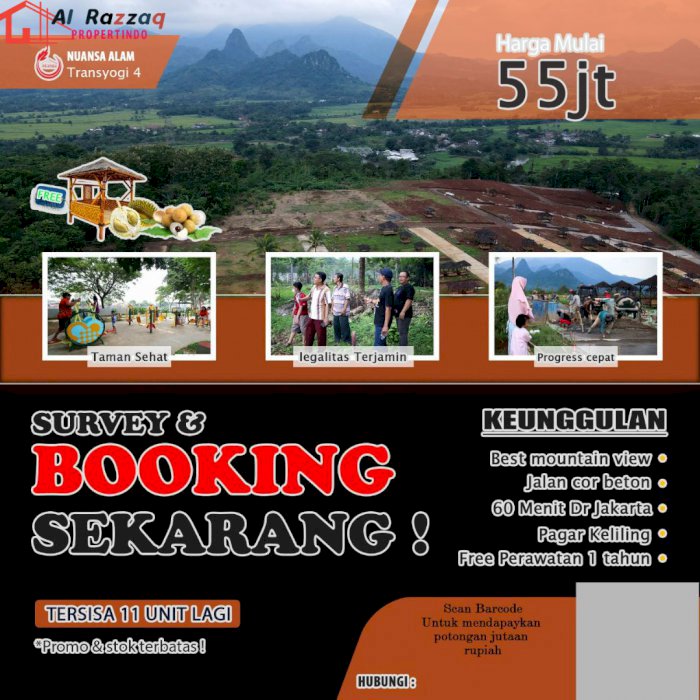 KAVLING VIRAL PRODUKTIF MURAH STRATEGIS LEGALITAS AMAN BOGOR TIMUR