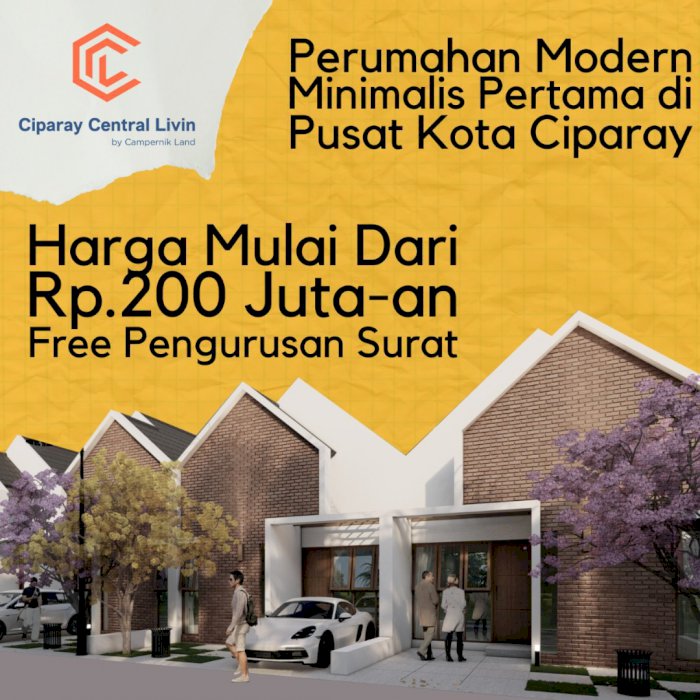 Perumahan Modern Minimalis CIPARAY CENTRAL LIVIN Bandung