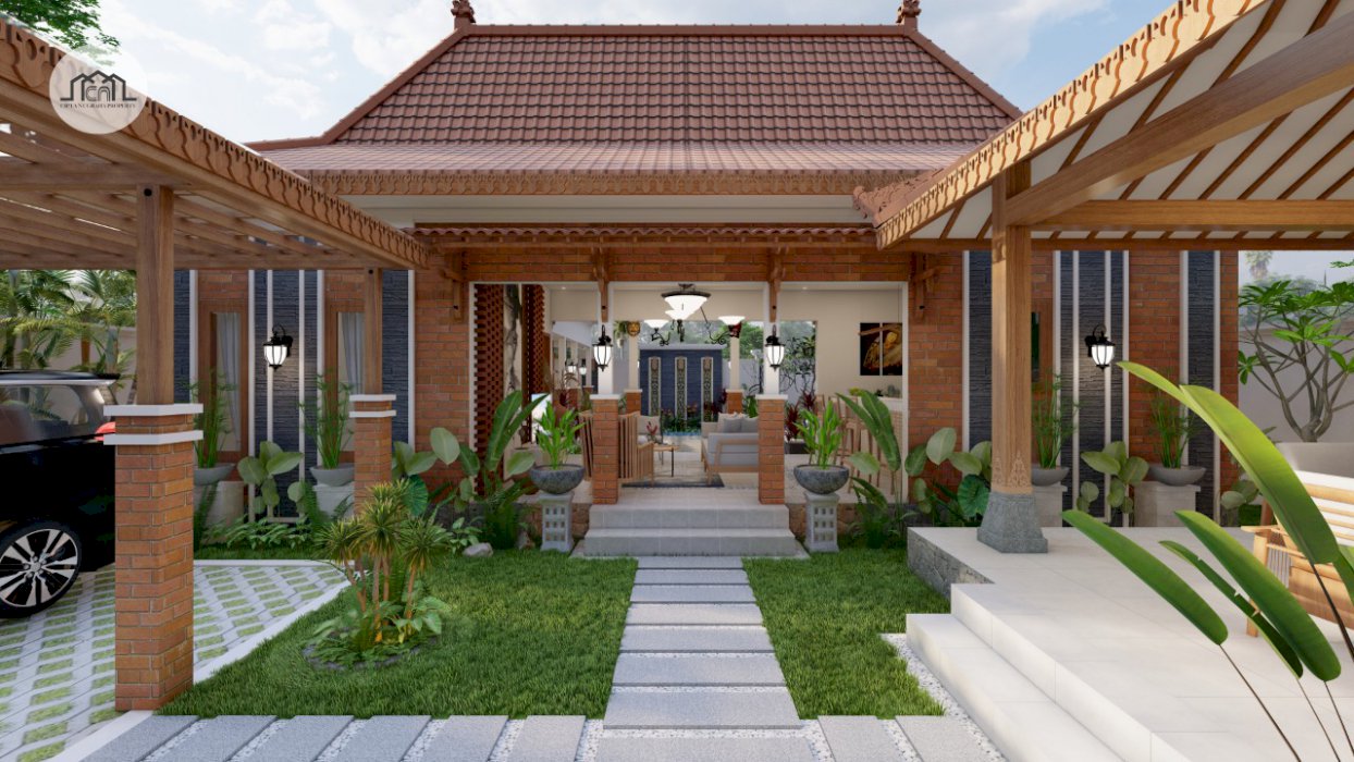 Villa joglo mewah tanah luas ada private pool, strategis selangkah dari candi prambanan