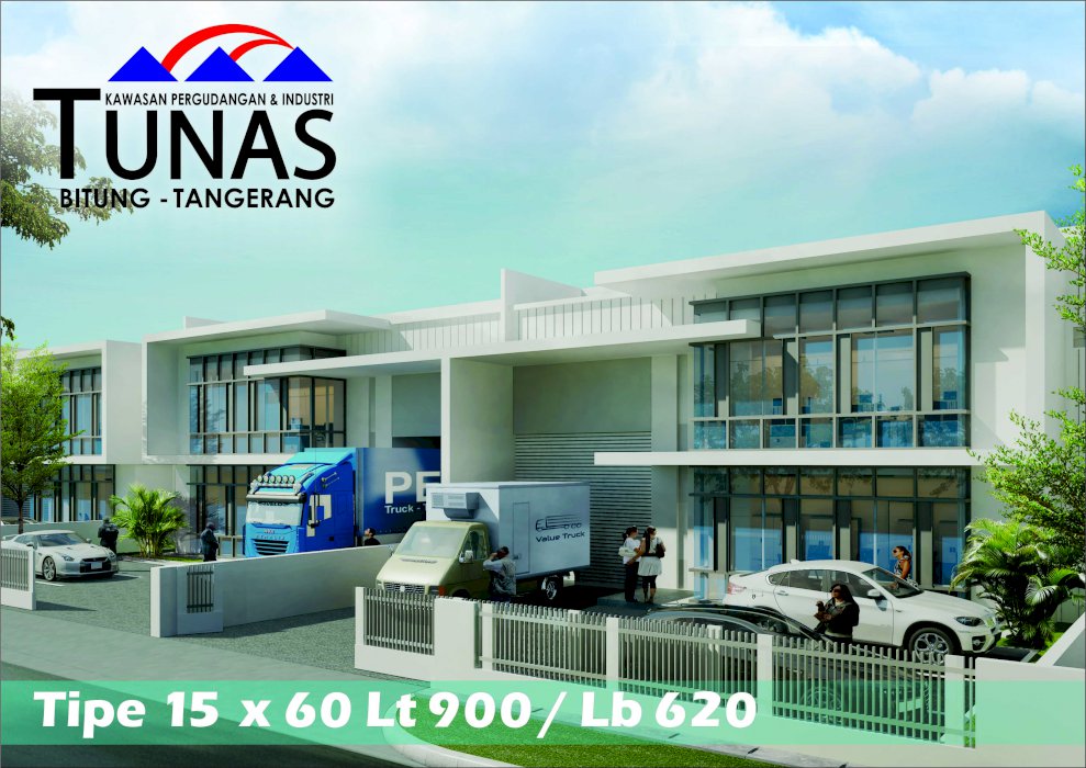 Pergudangan Tunas Bitung Ukuran 15x60 Bisa Untuk Industri Tangerang Banten