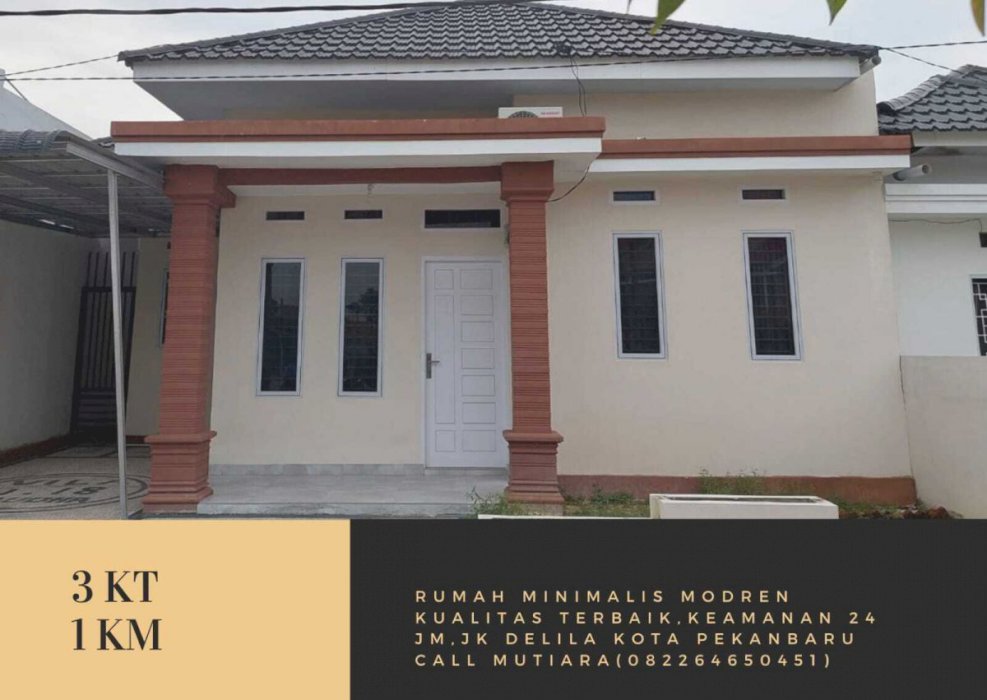 Hunian Asri Konsep Modern Lokasi Strategis di jl delima kota pekanabru jl,