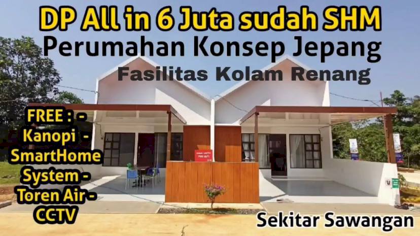 Cluster Avani Gyoen konsep jepang smart home, tajur halang bogor