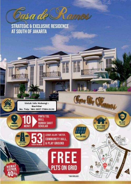  Dijual Rumah Mewah 2 lantai Casa De Ramos