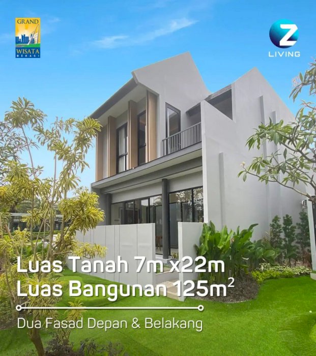 Dijual Rumah Estetik DP Hanya 0%, Tipe Lifestyle, Z living ,Grand Wisata Bekasi