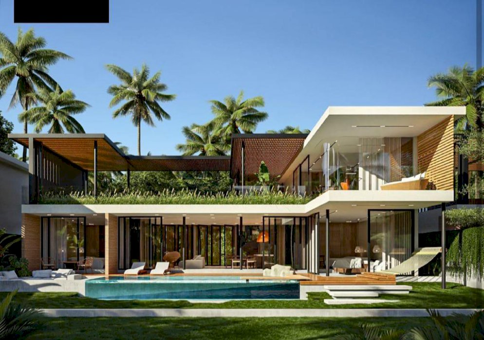 Villa indent Canggu lokasi strategis pererenan view sawah abadi