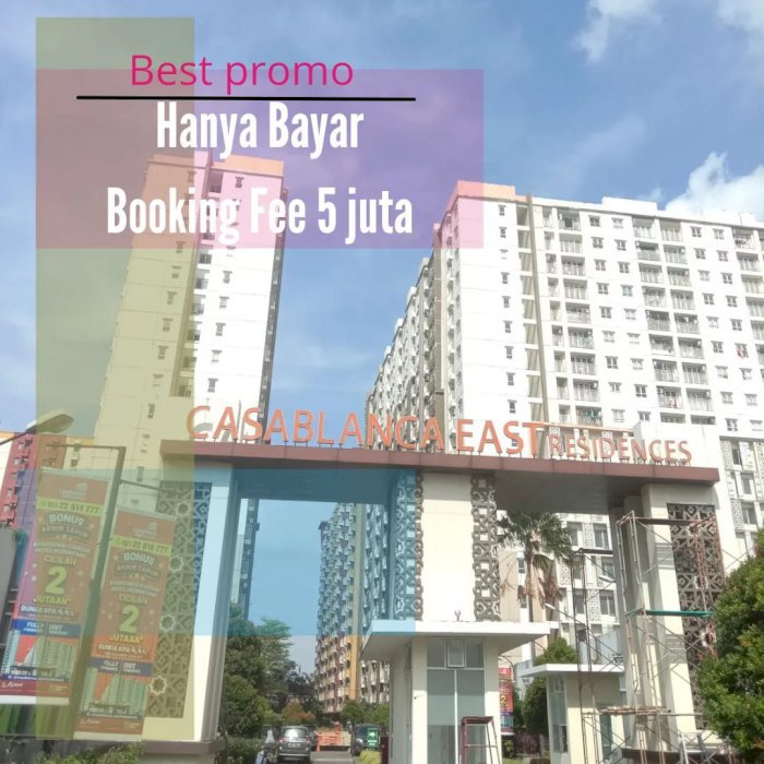 CUKUP BOOKING FEE 5 JT DAPAT APARTEMEN 2BR FULL FURNISH JAKARTA