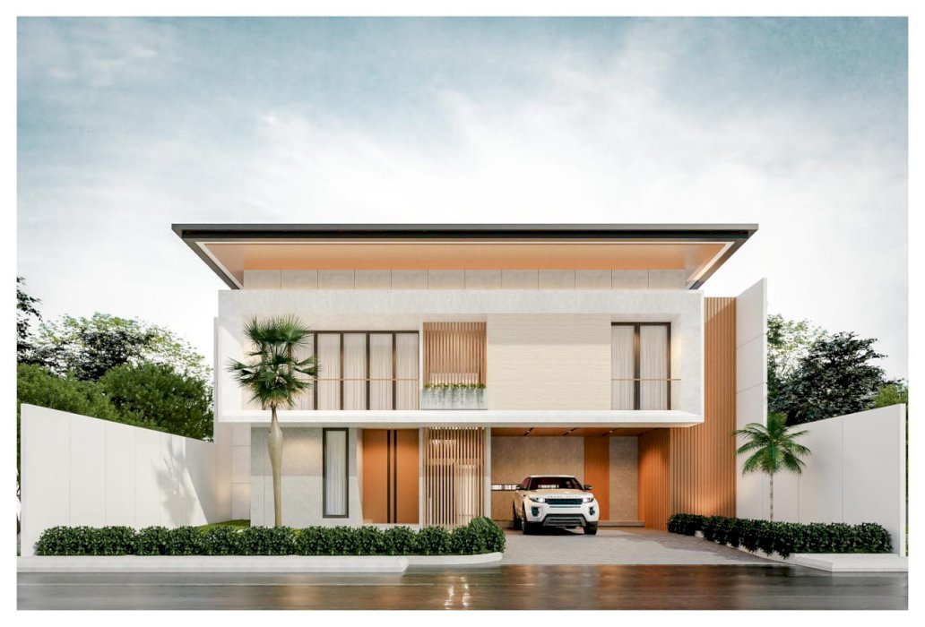 rumah mewah bebas design bonus interior di komplek pemda