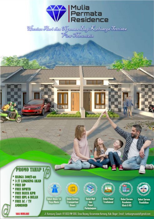 DIJUAL 50 RUMAH SAJA, FREE DP DAN BIAYA LAINNYA