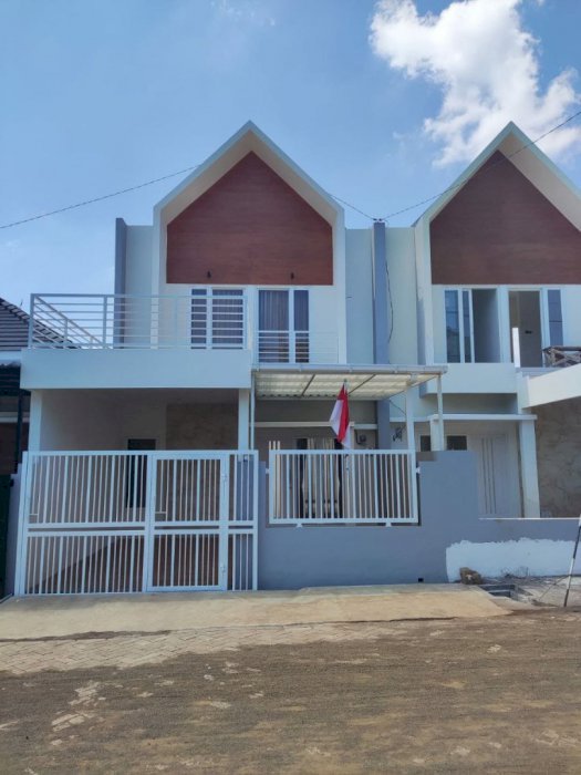 SISA 1 KAVLING SAJA RUMAH HOOK MEWAH MODEL SCANDINAVIAN TLOGOMAS