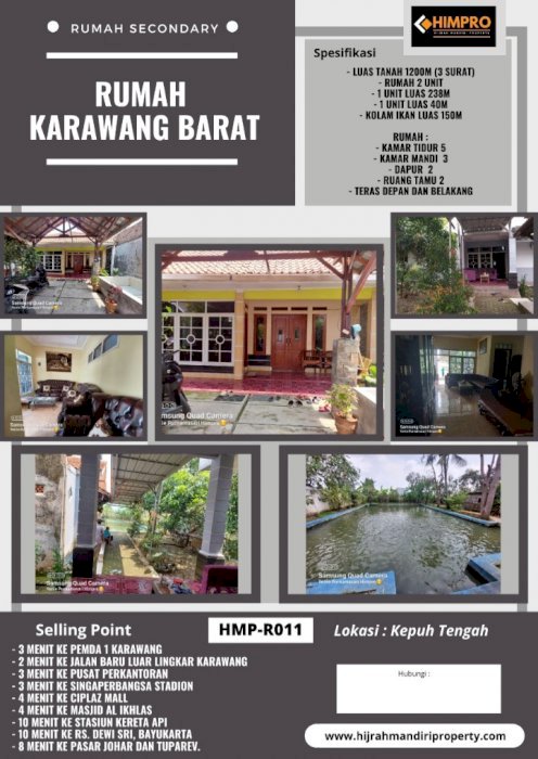 RUMAH ASRI DI KOTA KARAWANG