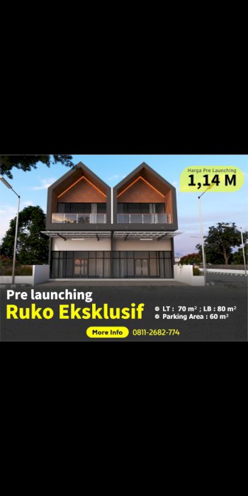 Di jual 2 ruko di Cilacap