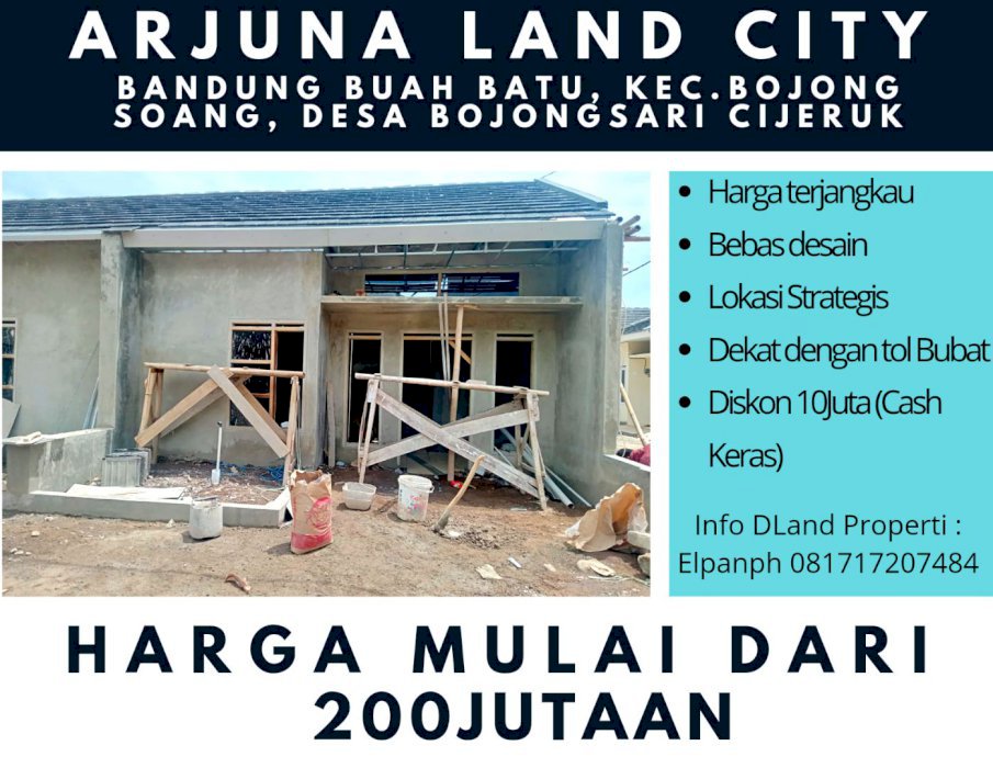 Cluster termurah di Bandung Arjuna land City