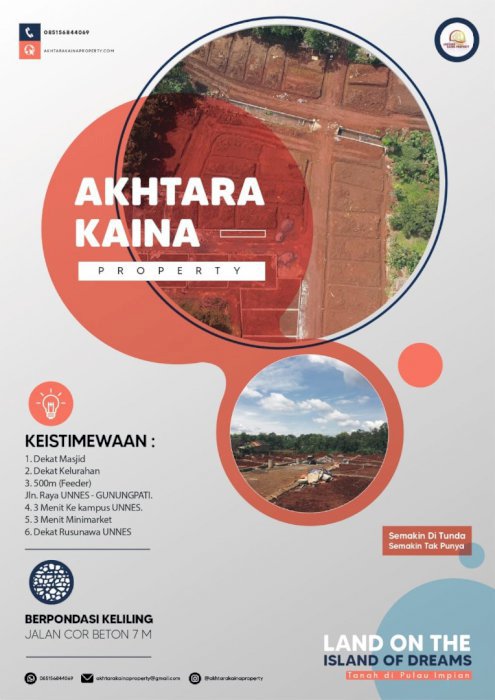 Kavling premium zona pemukiman di Gunungpati