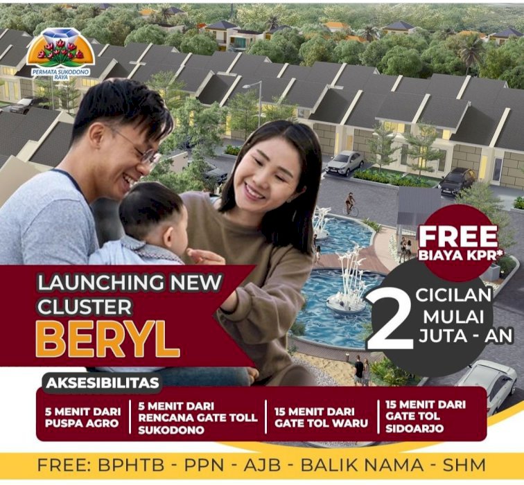 RUMAH MURAH, CLUSTER RUMAH MEWAH DI PERMATA SUKODONO