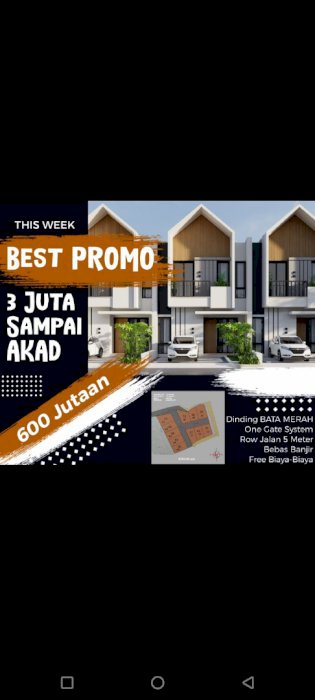 Cluster Modern Ekonomis di Cilodong Depok