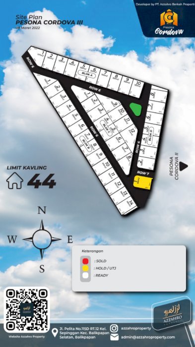 Kavling Cordova 3,legalitas jelas