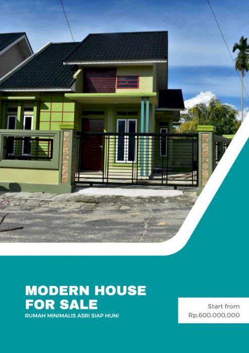 RUMAH ASRI MINIMALIS SIAP HUNI DI JL.PAUS PEKANBARU!