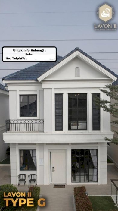Rumah Lavon 2 tipe G Montana di Cikupa Tangerang