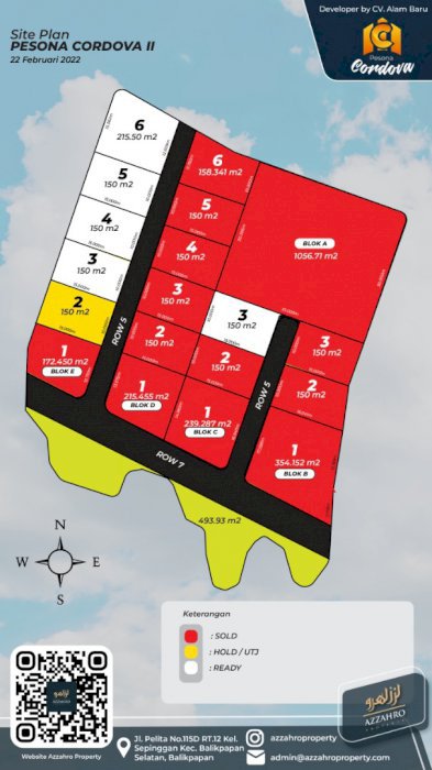 Kavling Cordova 2 Dekat Kampus besar ITK