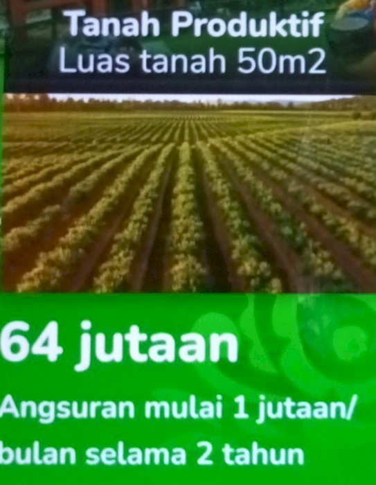 Di jual tanah untuk aset aktif anda di kota Malang