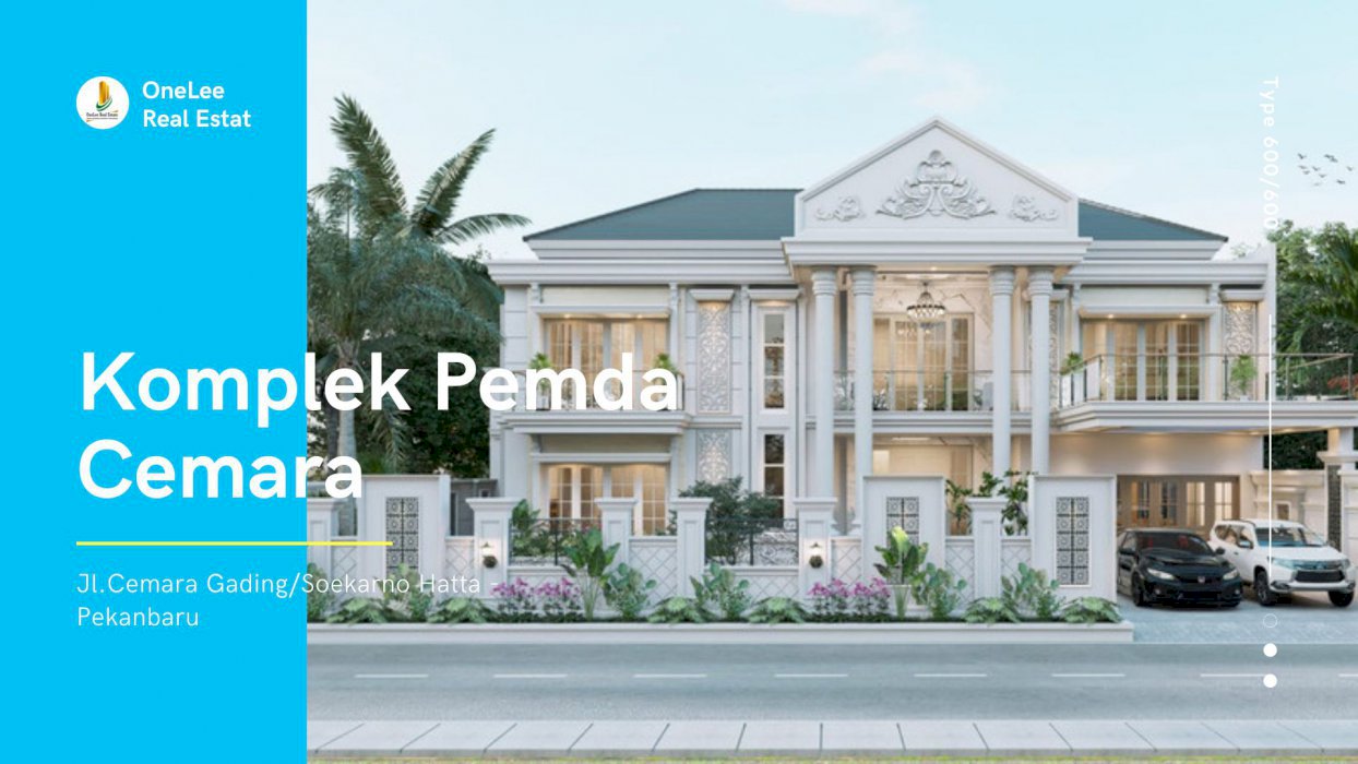 Rumah Mewah 2Lt di Pekanbaru berdiri dilahan 600m