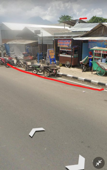 Dijual tanah Poros Jalan Raya