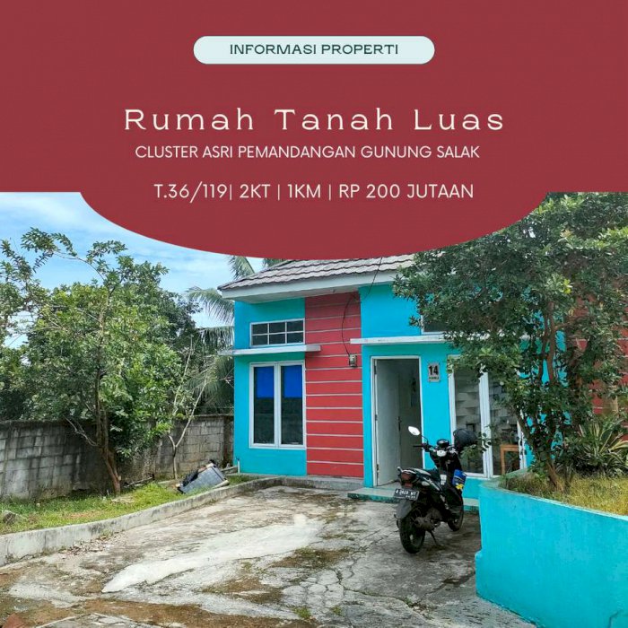 Dijual rumah tanah luas dekat kampus IPB Dramaga Bogor