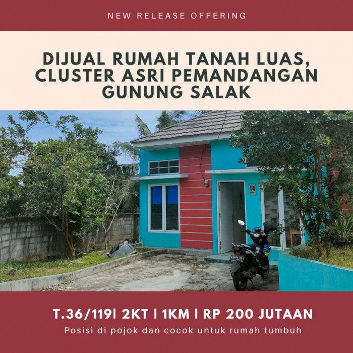 Jual rumah di cluster asri dekat kampus IPB Bogor