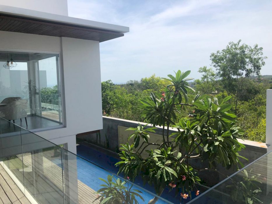 Sale Modern Villa at Ungasan Kuta Selatan Bali  Ocean View From Living Room