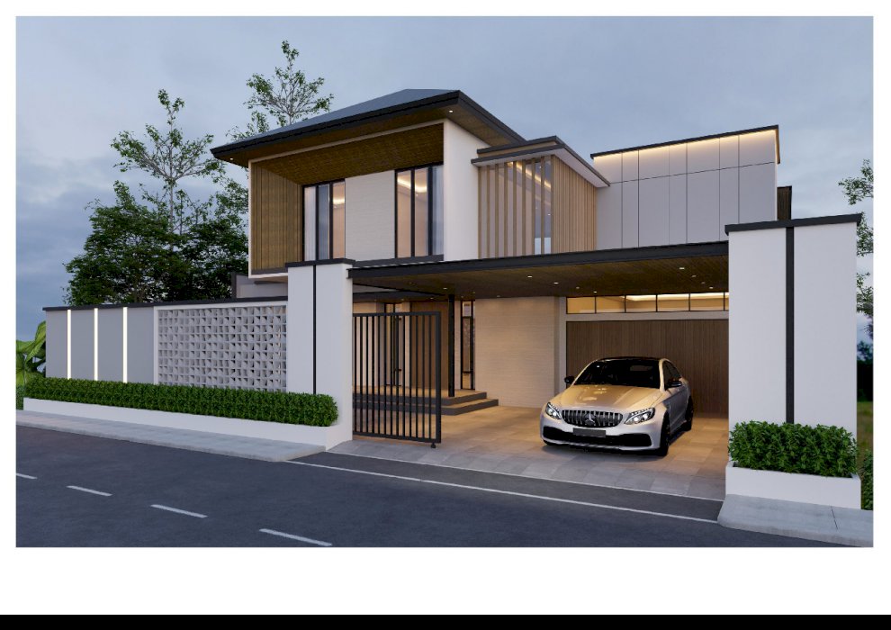 DIJUAL RUMAH BESAR DENGAN FASILITAS KOLAM RENANG DAN FULL INTERIOR