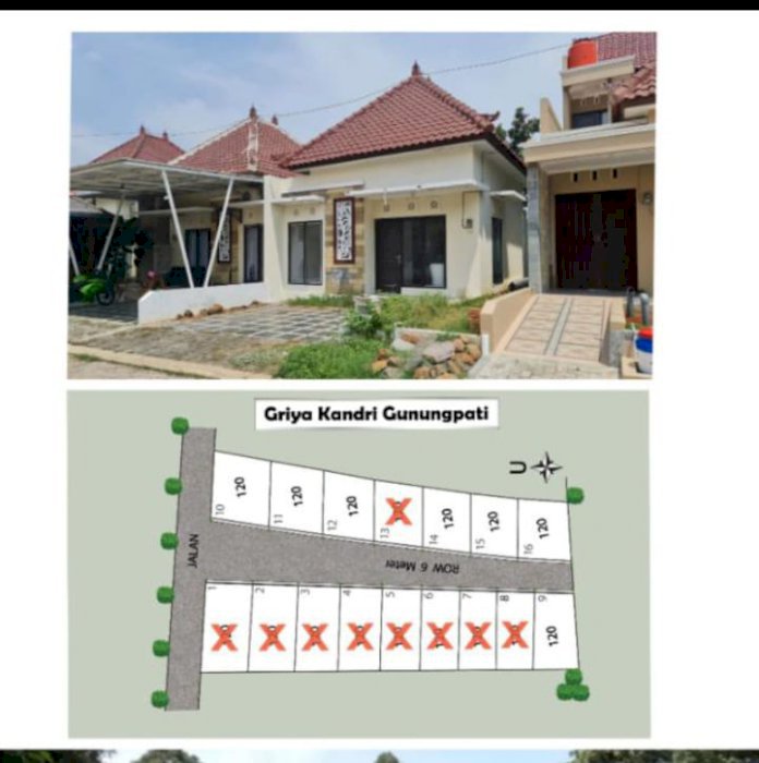 Rumah baru murah 300 jutaan di Kandri Gunungpati