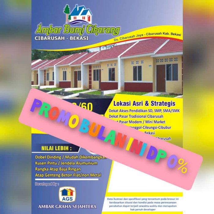 RUMAH SUBSIDI TANPA DP 0%