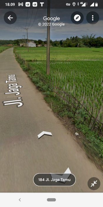 Tanah sawah daerah kab. Bekasi  tepat nya d Cibarusah