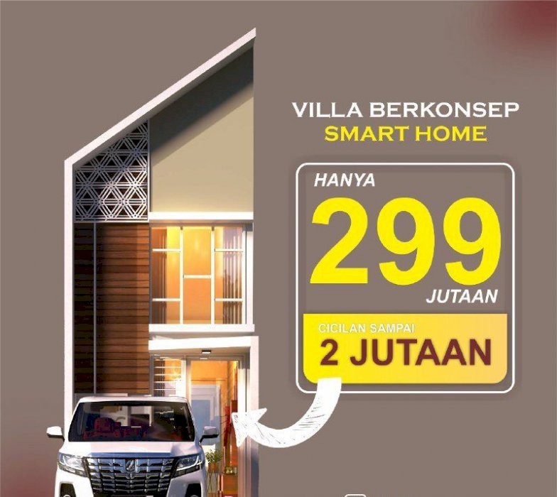 RUMAH KONSEP VILLA DENGAN VIEW PEGUNUNGAN