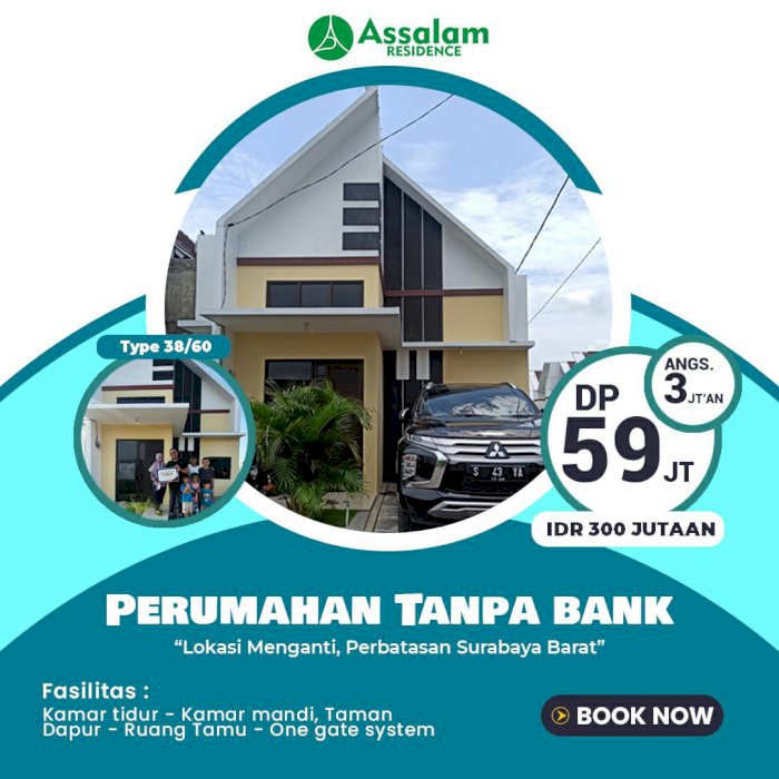 HUNIAN MODERN MENGANTI - KEDAMEAN , PERBATASAN SURABAYA BARAT