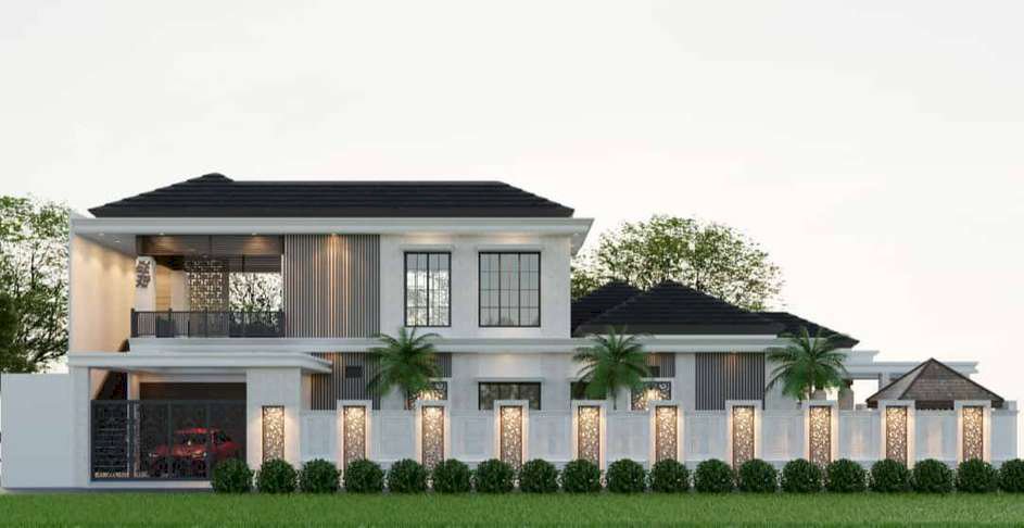 rumah mewah bonus kolam renang di jl cemara gading komplek pemda