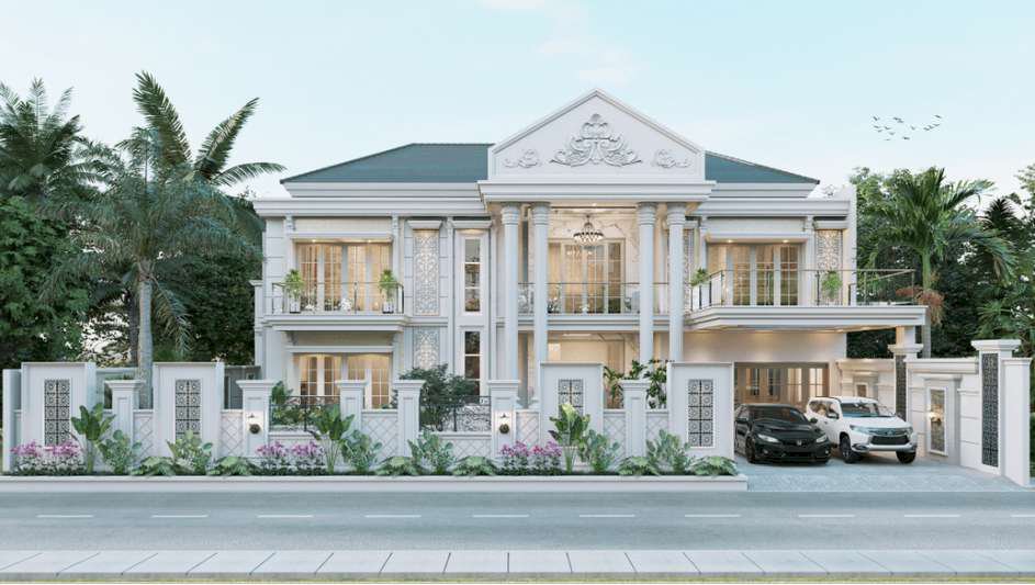 di jual rumah 2 lt type 600 full interior di komplek pemda pekanbaru