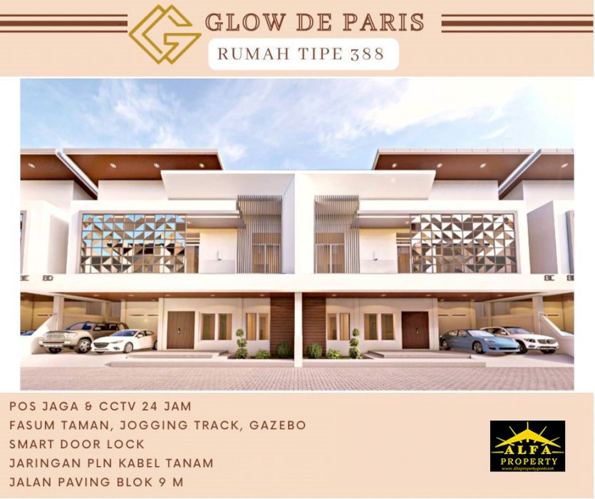 Rumah Glow De Paris, Parit Haji Husin 2, Pontianak, Kalimantan Barat