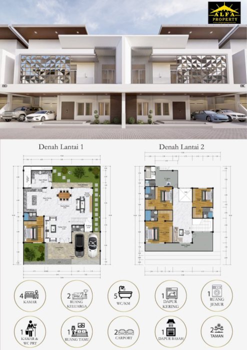 Rumah Glow De Paris, Pontianak, Kalimantan Barat