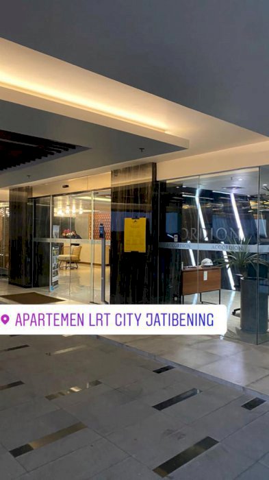 Apartemen tipe studio Tower accordion lt 10 di jatibening pondokgede bekasi