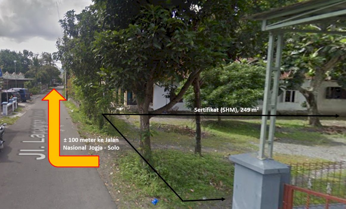 Tanah lokasi strategis di Sanggrahan Prambanan (100m dr jln Solo-Jogja)