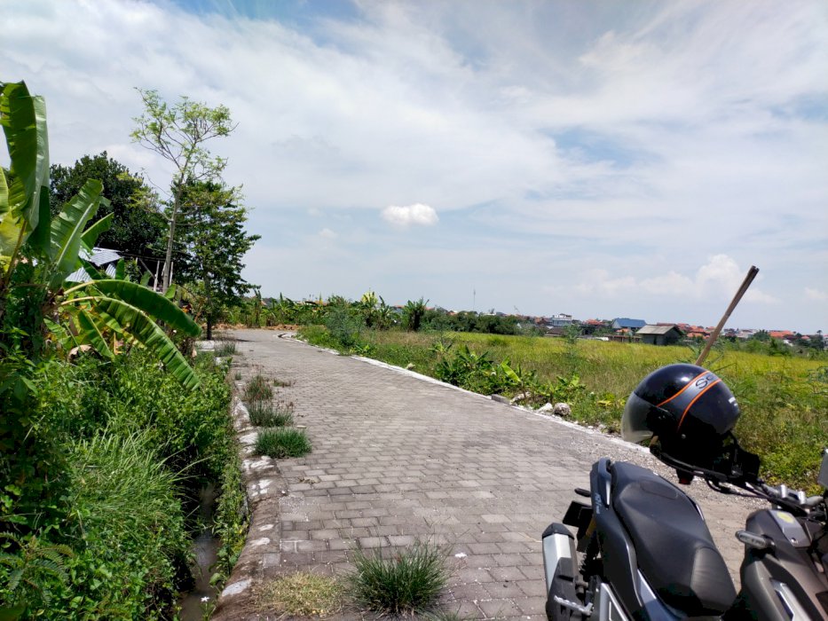 Buc tanah dijual lokasi batu bolong Canggu view sawah jln 8meter